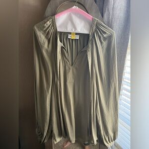 Olive green blouse